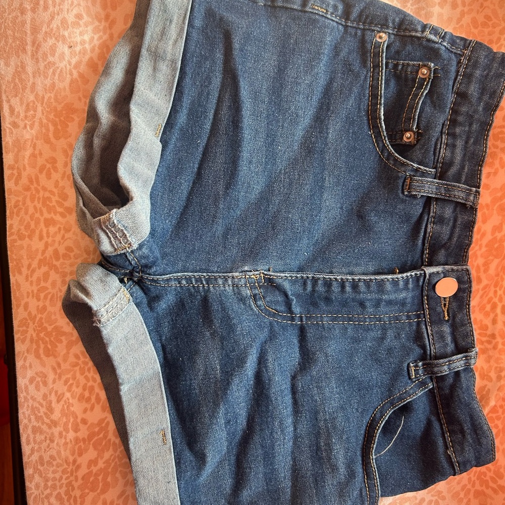 SHEIN Dark Blue Jean Shorts
